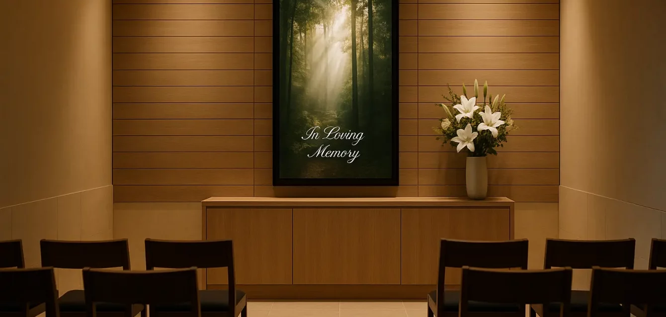 ecran-funeraire-hommage-moderne