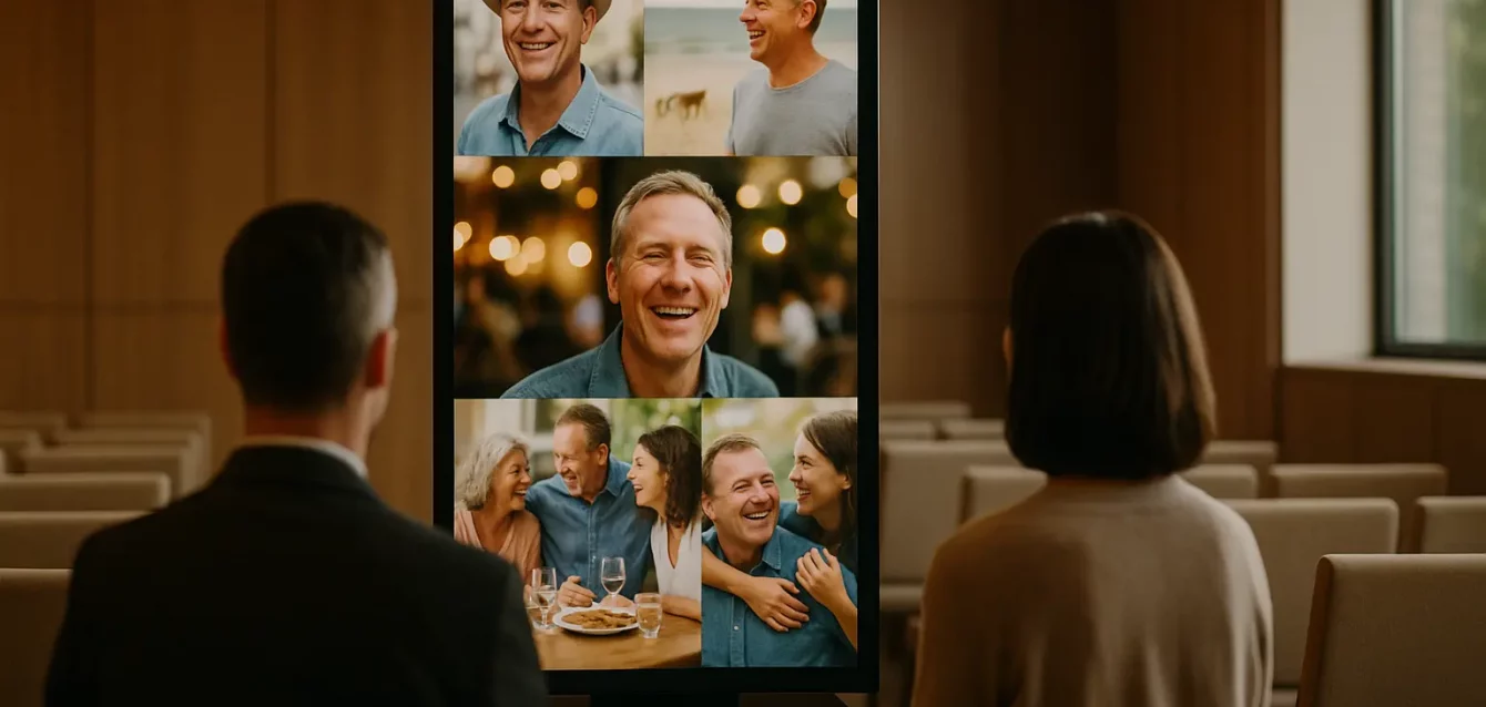 ecran-salon-funeraire-hommage-numerique